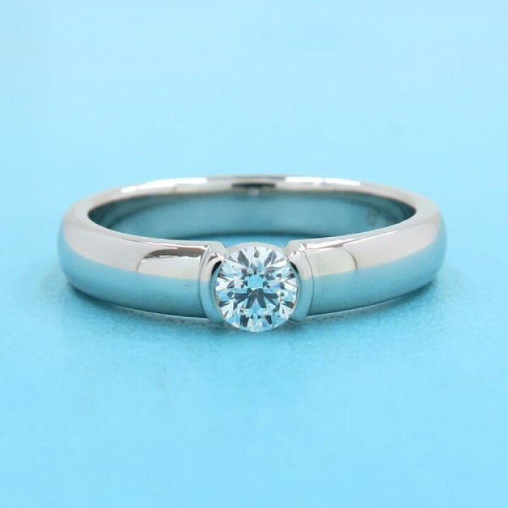 楽天市場】ティファニー ドッツソリティアリング/D0.22ct#10 【無料  