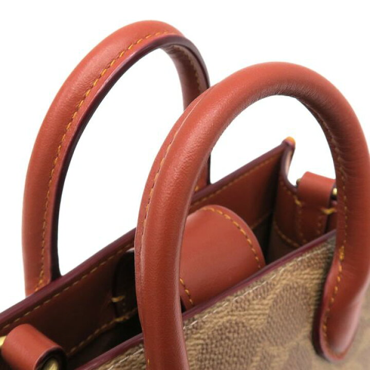 楽天市場】コーチ エーストートバッグ17シグネチャーキャンバス CT891  