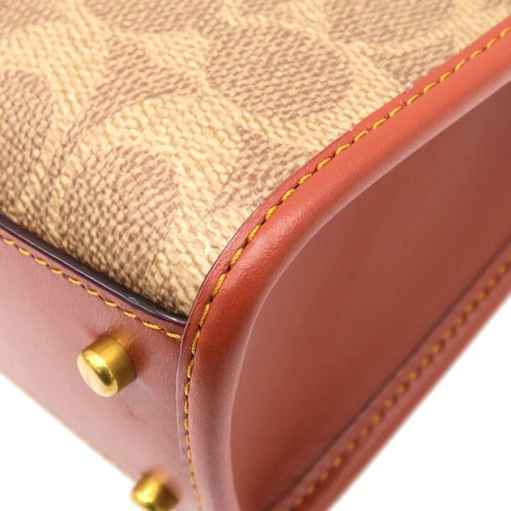 楽天市場】コーチ エーストートバッグ17シグネチャーキャンバス CT891  