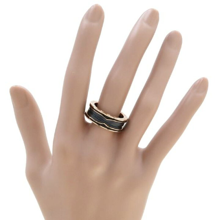 楽天市場】ブルガリ ビーゼロワンリング/2バンドブラック/Bマット  