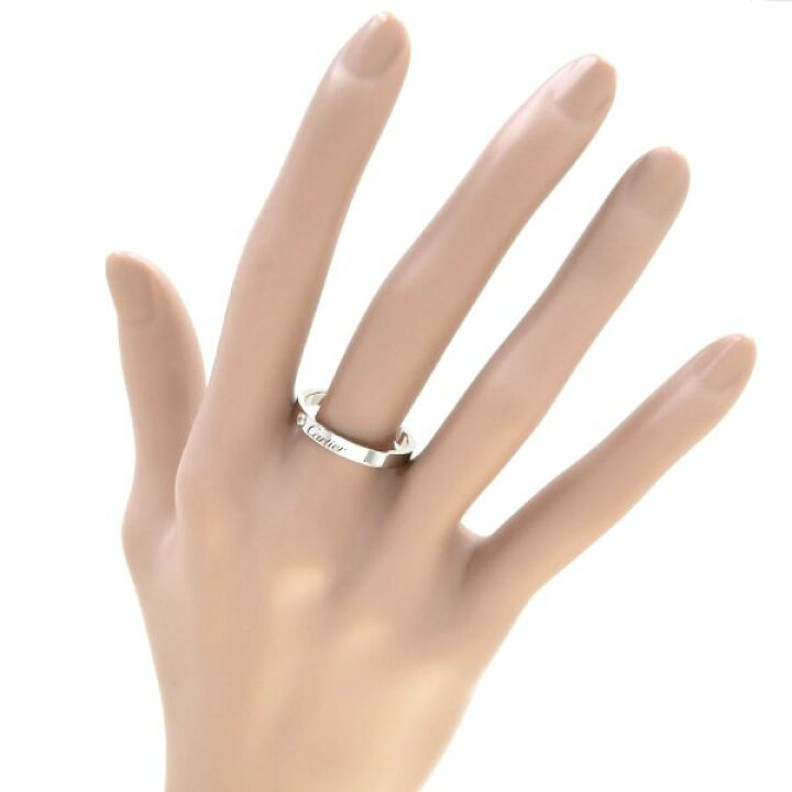 カルティエ Cドゥカルティエリング/3MM/1Pダイヤ#53(日本サイズ12.5号  