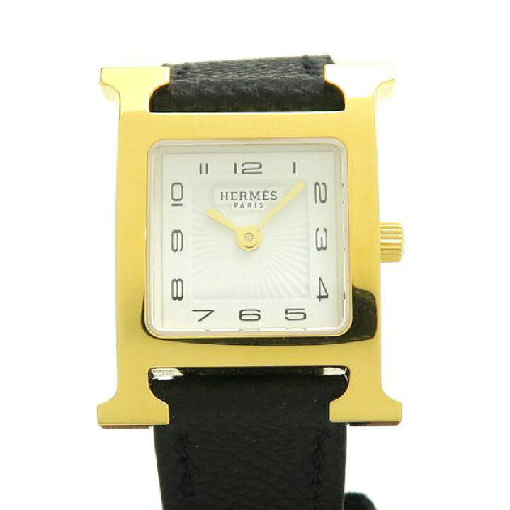 エルメス Hウォッチ H30mm×W21mm HH1.201 レディース 腕時計【Aランク  