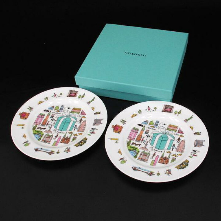 楽天市場】ティファニー 5thアベニュー・プレート×2 【Aランク】【中古  