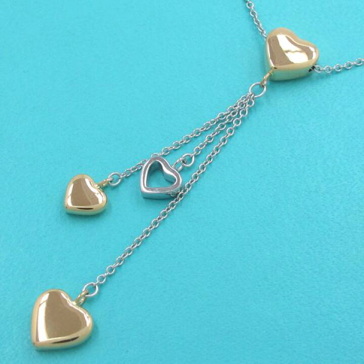 楽天市場】ティファニー マルチハートドロップネックレス 【無料ギフト  