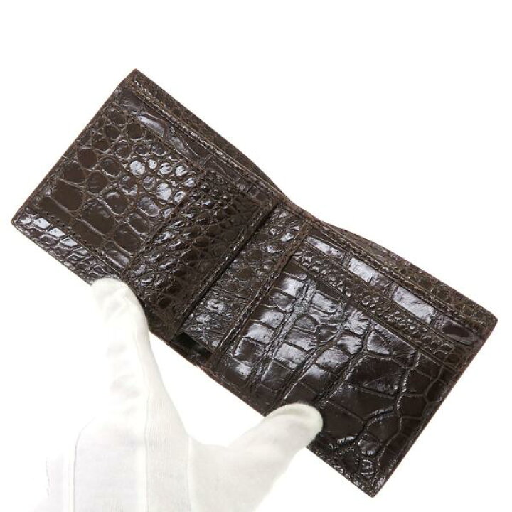 楽天市場】高級皮革系 ワニ革・2つ折財布/無双 【Aランク】【中古  