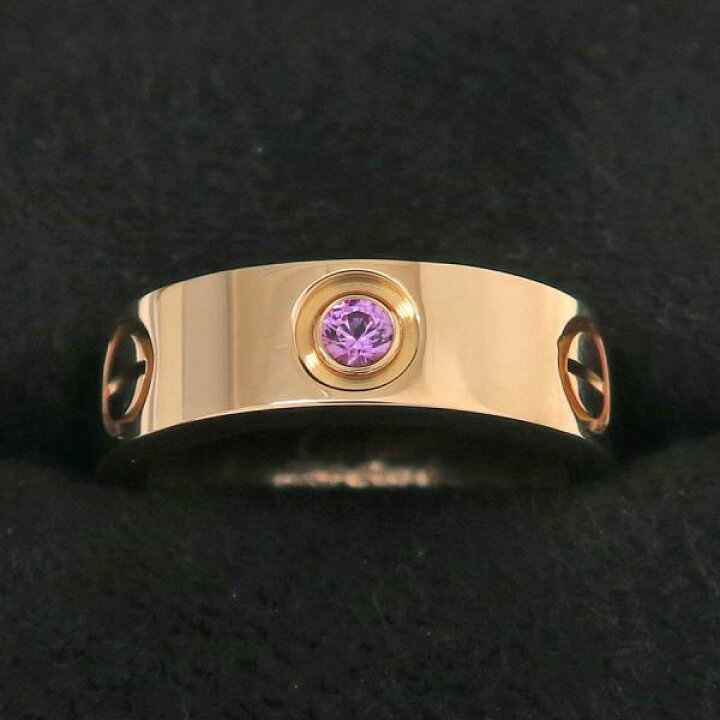楽天市場】カルティエ ラブリング/1Pピンクサファイア#48(日本サイズ8  