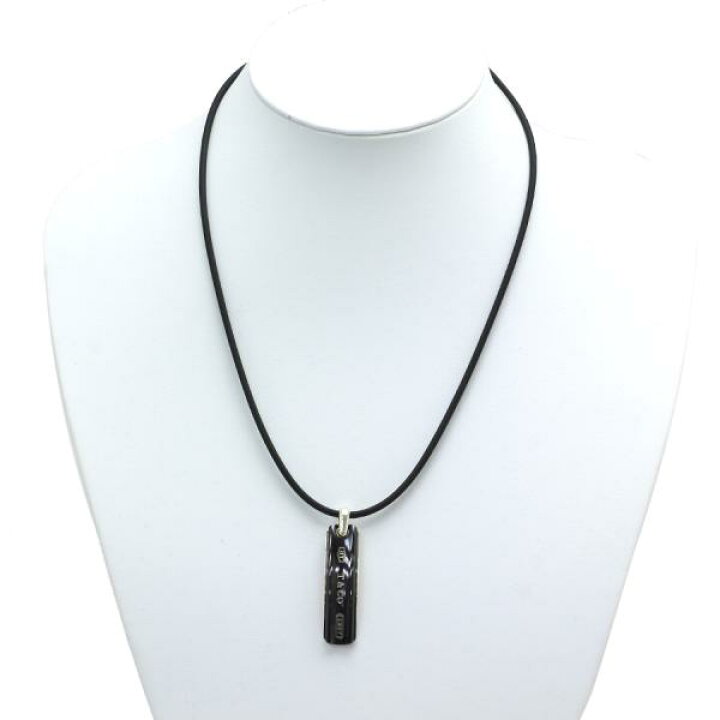 楽天市場】ティファニー 1837バーネックレス/ブラックチタン/ラバー  