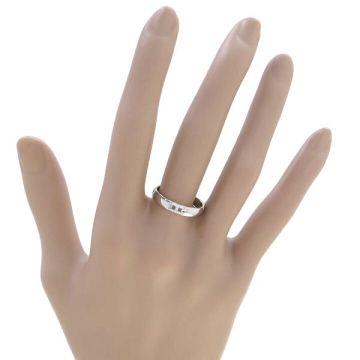 5jmb0364】エルメス リング エヴァーヘラクレス K18WG ホワイト  