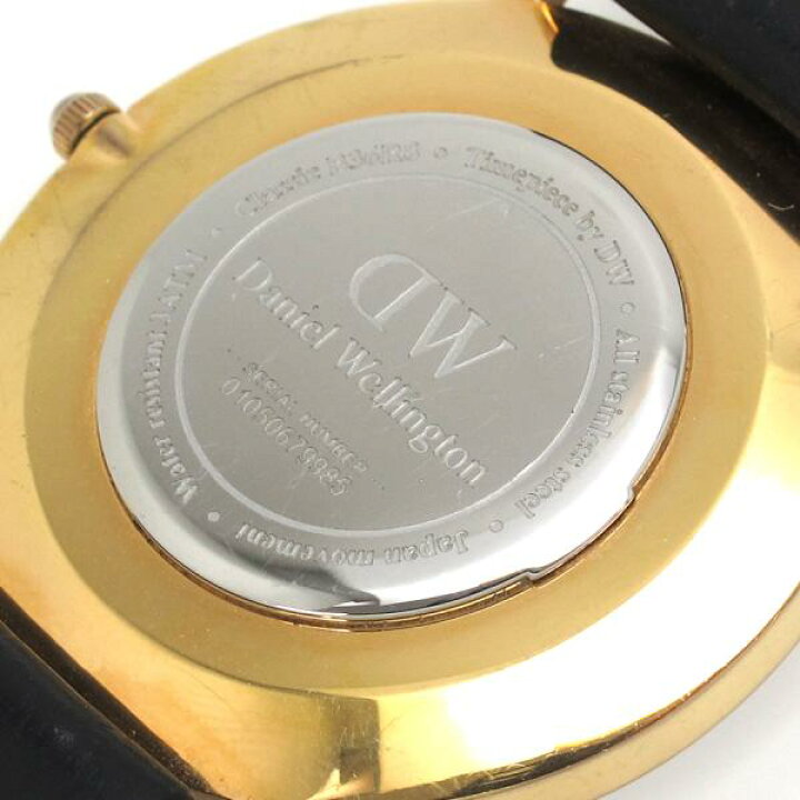 楽天市場】ダニエルウェリントン クォーツ 黒革【Bランク】【中古  