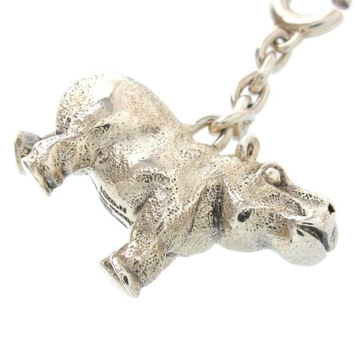 エルメス アニマルキーホルダー 【Bランク】【中古】 エルメス カバ  