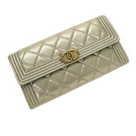 シャネル ボーイシャネル長財布 【Aランク】【中古】