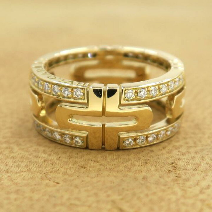 楽天市場】ブルガリ オープンパレンテシダイヤリング#50(日本サイズ9号  