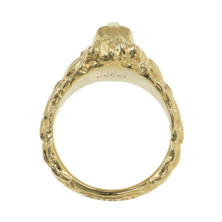 楽天市場】グッチ ライオンヘッドリング/ファイアオパール#9(日本  