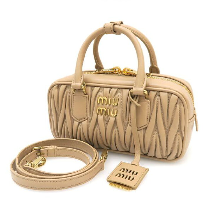 楽天市場】ミュウミュウ アルカディマテラッセレザー・2WAY 5BB142【A  