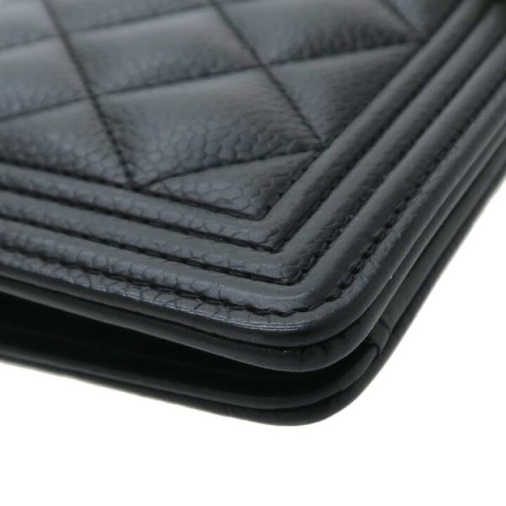 楽天市場】シャネル ボーイシャネル・キャビア・長財布 【Aランク  