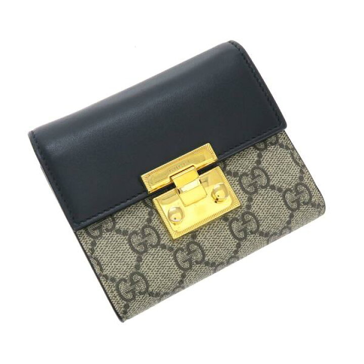 楽天市場】グッチ スプリーム・二つ折り財布 453155【Bランク】(中古  