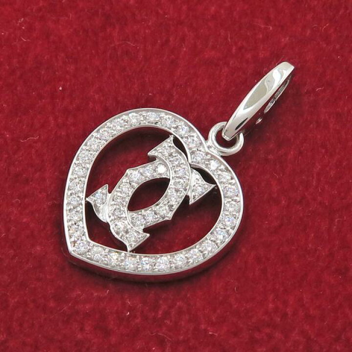 楽天市場】カルティエ 2Cハートダイヤチャーム 【無料ギフトラッピング  