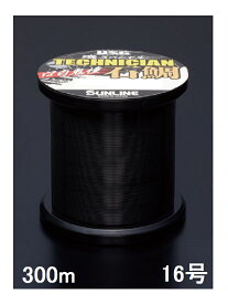 サンライン(SUNLINE) ナイロンライン 磯スペシャル テクニシャン石鯛 口白鬼憧(クチジロキドウ) クチジロブラック 300m単 16号