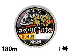 サンライン(SUNLINE) フロロカーボンライン 黒鯛ISM かかりGate 180m巻単 1号