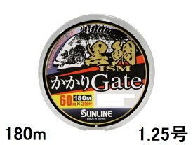 サンライン(SUNLINE) フロロカーボンライン 黒鯛ISM かかりGate 180m巻単 1.25号