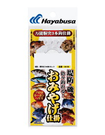 【5枚セット/クリックポスト】ハヤブサ(Hayabusa) [HD190] 堤防・磯 おみやげ仕掛 5号 ハリス3号 (M-SB)