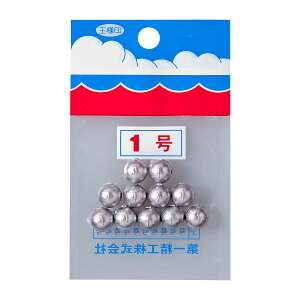 【クリックポスト】第一精工(DAIICHISEIKO) オモリ パックオモリ(小袋入) 丸型 1号