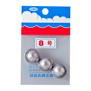 【クリックポスト】第一精工(DAIICHISEIKO) オモリ パックオモリ(小袋入) 丸型 8号