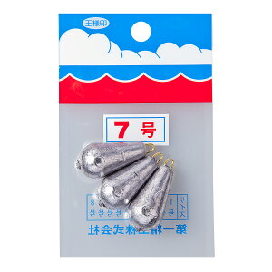 【クリックポスト】第一精工(DAIICHISEIKO) オモリ パックオモリ(小袋入) ナス型 7号