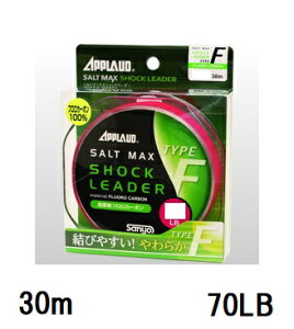 �T�����[�i�C����(Sanyo) APPLAUD SALT MAX SHOCK LEADER TYPE-F�y�\���g�}�b�N�X �V���b�N���[�_�[ �^�C�v �G�t�z 30m 70LB