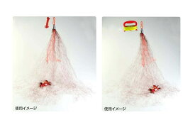 マルシン漁具(DRAGON) カニ網 ブラウン