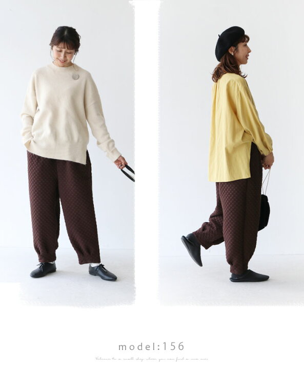 楽天市場】パンツ 体型カバー【ぷくぽこキルティングパンツ】ボトムス 