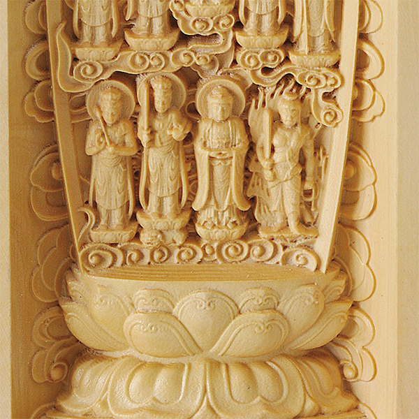 黄楊一杢彫り 十三仏 | 仏像・掛軸の三宝堂