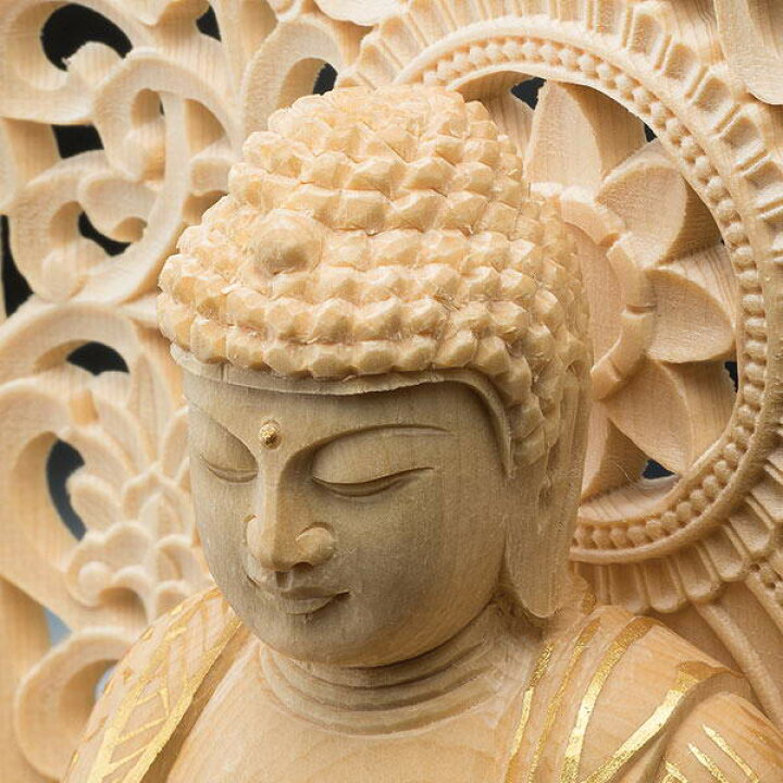 楽天市場】檜彫り 薬師如来坐像 仏像 - 葉偉混作、化粧箱入り : 仏像 
