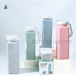 【送料無料】水筒 携帯用 大容量620ml 軽量 ストロー スポーツ 漏れ防止 シリコン折りたたみ式ウォーターボトル 環境保護ウォーターボトル 自転車登山用 BPAフリー 食品級シリコン製 子供 大