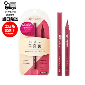 キングダム kingdom リキッドアイライナー WP バーガンディ くすみカラー 瞳キレイ 描きやすい コシ 極細毛 ウォータープルーフ スマッジプルーフ 美発色 ツヤ 長時間 すき間 目尻