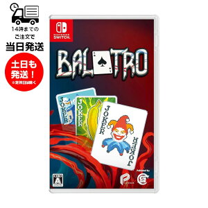 �y�V�i�z Switch �X�E�B�b�` Balatro �Q�[�� �\�t�g Nintendo Switch �S�N��Ώ�