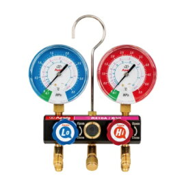 【収納ケース付き】アサダ　マニホールドキット　AD　AM114C　92cmホース3本