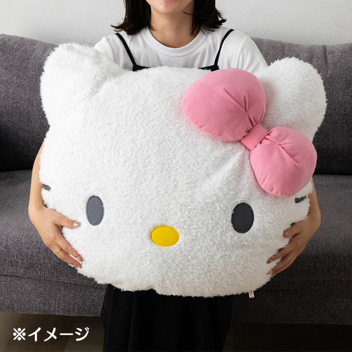 楽天市場】ハローキティ ビッグフェイス形クッション : サンリオ 