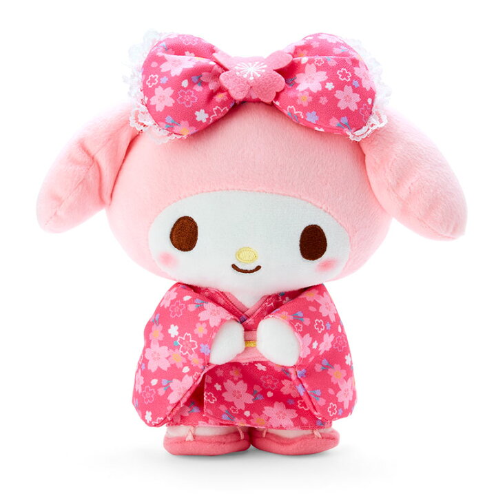楽天市場】マイメロディ ぬいぐるみ（桜着物）ピンク : サンリオ 