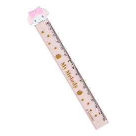 マイメロディ マスコット付きスリム定規 15cm