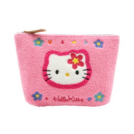 ハローキティ サガラ刺繍ポーチ（カオハナ）