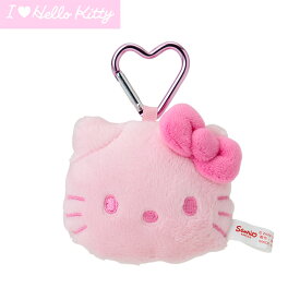 ハローキティ フェイス形マスコットホルダー カオ（I Love Hello Kitty） ピンク