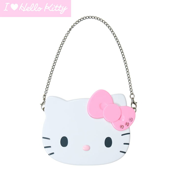 楽天市場】ハローキティ チェーン付き両面ミラー（I Love Hello Kitty 