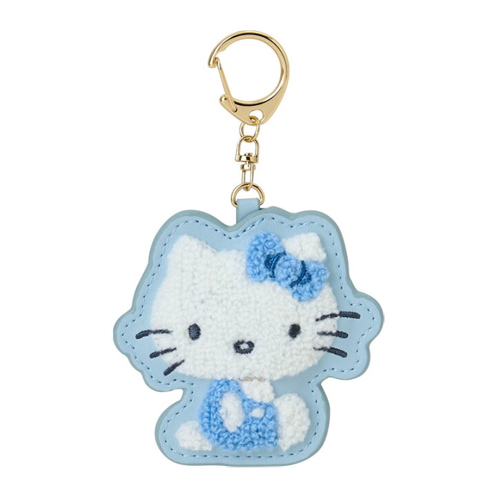 楽天市場】ハローキティ サガラ刺繍キーホルダー 座り（みずいろ 