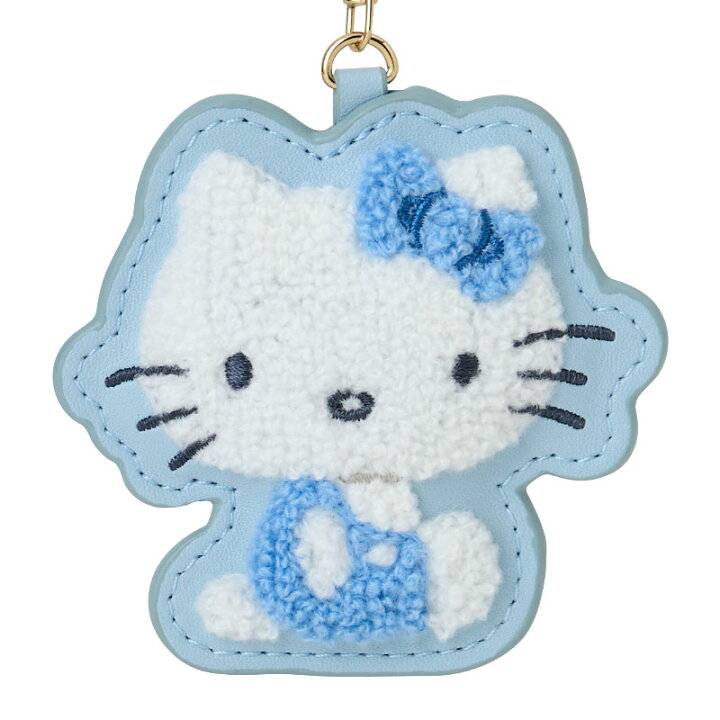 楽天市場】ハローキティ サガラ刺繍キーホルダー 座り（みずいろ 