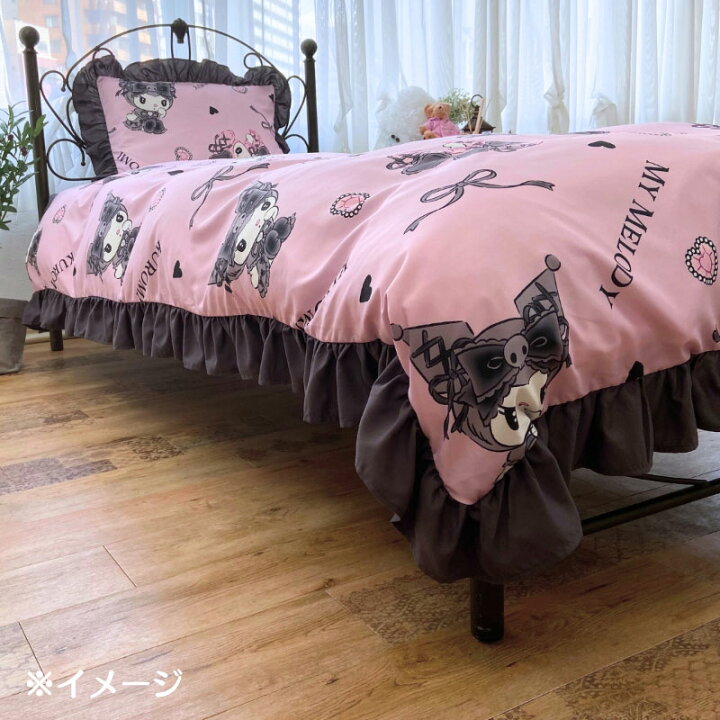 楽天市場】マイメロディ&クロミ フリル付き布団カバー3点セット 