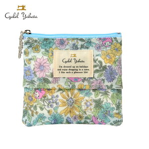 マイメロディ リバティ・ファブリックス ティシュポーチ(フラワー) ブルー