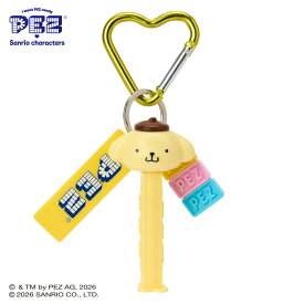 ポムポムプリン PEZ カラビナ付きキーホルダー
