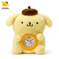 ポムポムプリン ぬいぐるみ目覚まし時計（プリンでまんぷくしあわせプリン）