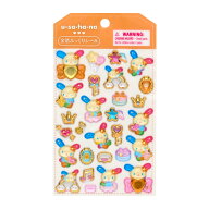 ウサハナ 金箔ぷっくりシール